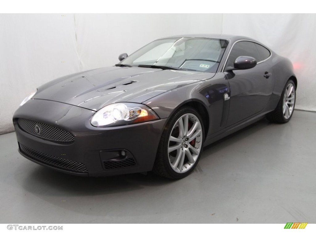 2008 XK XKR Coupe - Pearl Grey Metallic / Charcoal photo #3