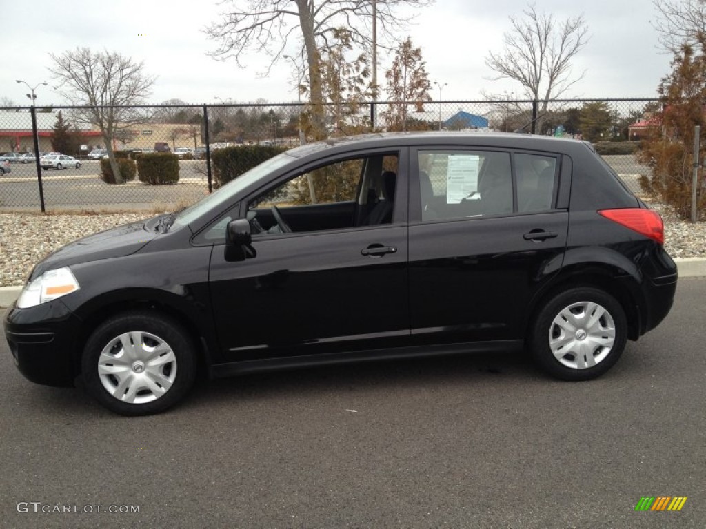Super Black 2012 Nissan Versa 1.8 S Hatchback Exterior ...