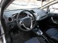 2013 Ford Fiesta Charcoal Black/Blue Accent Interior Prime Interior Photo