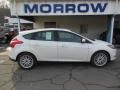 2013 White Platinum Ford Focus Titanium Hatchback  photo #1