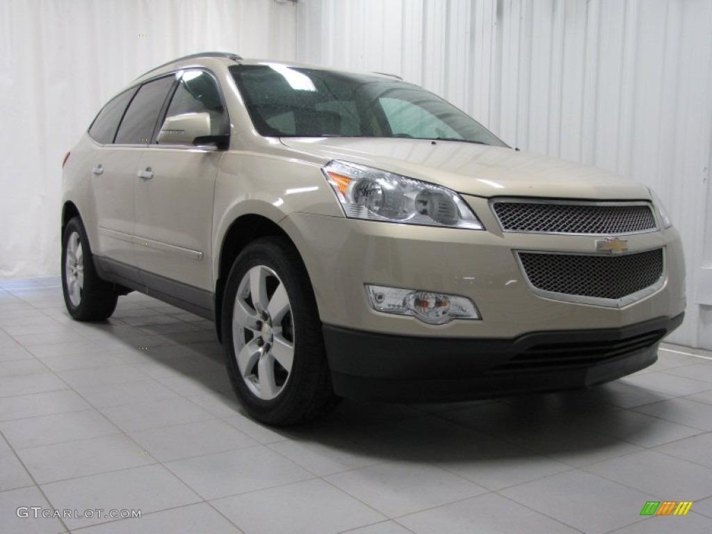 2010 Traverse LTZ AWD - Gold Mist Metallic / Cashmere photo #1