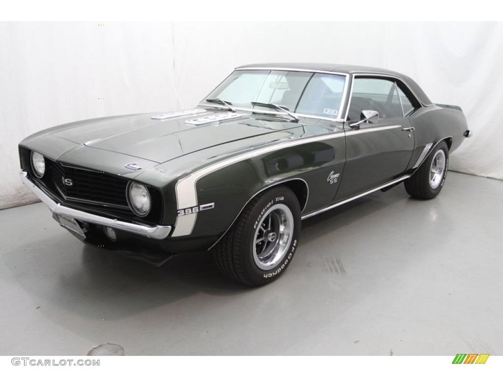 1969 Camaro SS Coupe - Fathom Green / Midnight Green photo #15