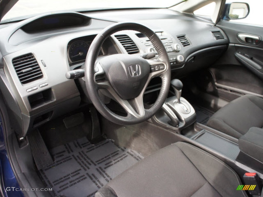 Black Interior 2011 Honda Civic LX-S Sedan Photo #77401138