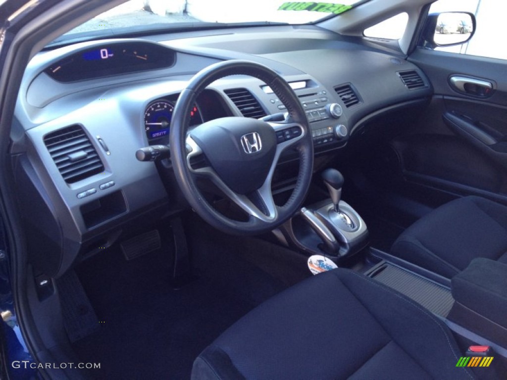 Black Interior 2011 Honda Civic LX-S Sedan Photo #77401603