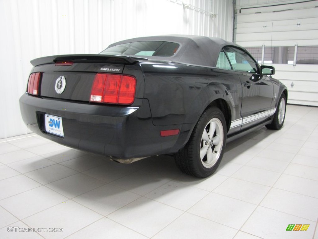 2007 Mustang V6 Premium Convertible - Black / Dark Charcoal photo #3