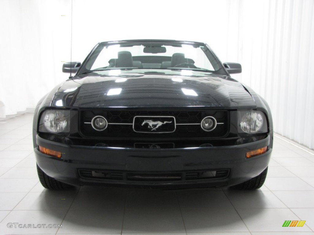 2007 Mustang V6 Premium Convertible - Black / Dark Charcoal photo #5