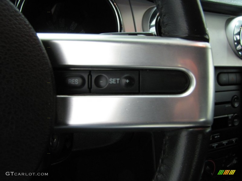 2007 Mustang V6 Premium Convertible - Black / Dark Charcoal photo #17