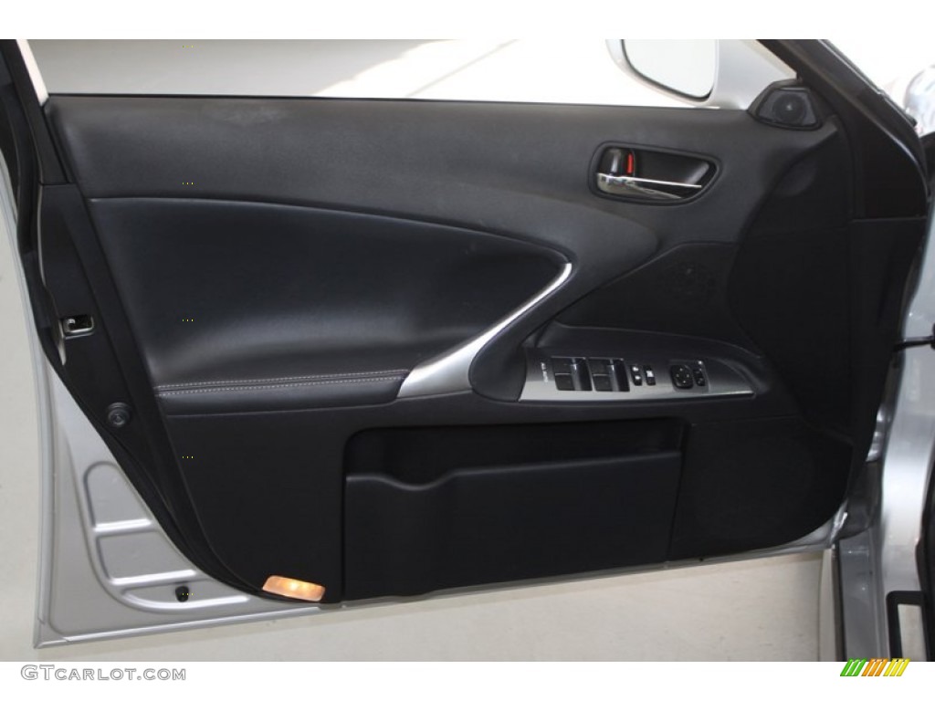 2011 Lexus IS 250 F Sport Black Door Panel Photo #77402564