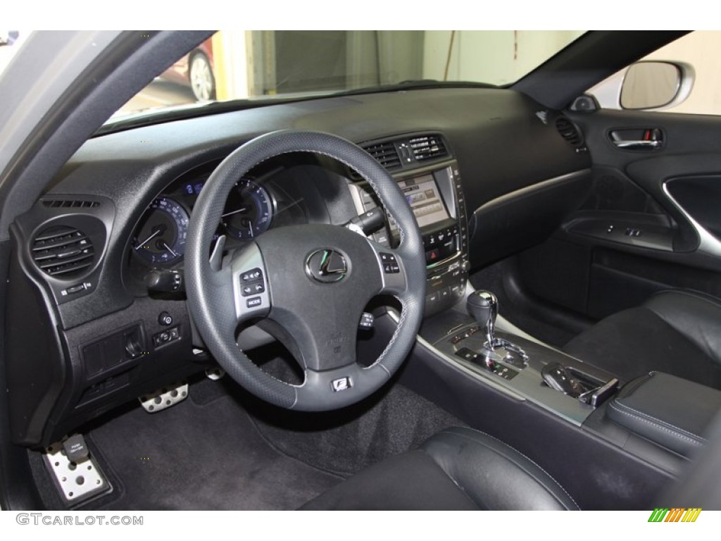 Black Interior 2011 Lexus IS 250 F Sport Photo #77402589