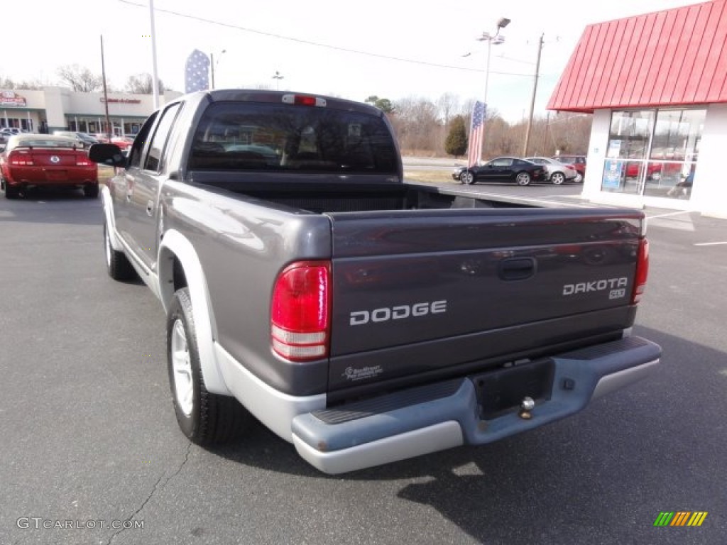 2004 Dakota SLT Quad Cab - Graphite Metallic / Dark Slate Gray photo #3