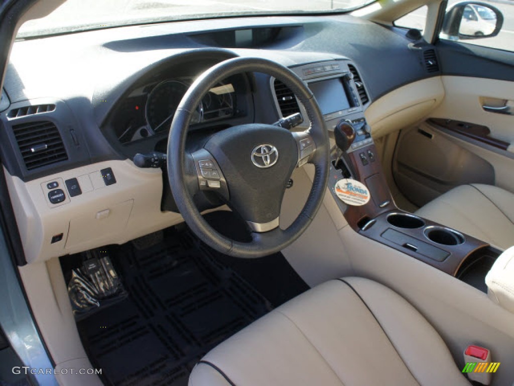 Ivory Interior 2010 Toyota Venza V6 AWD Photo #77403074