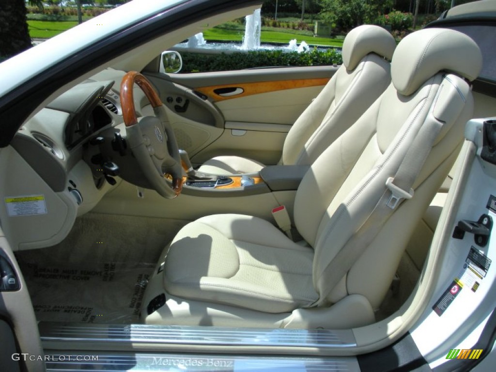 Stone Interior 2008 Mercedes-Benz SL 550 Roadster Photo #77403325