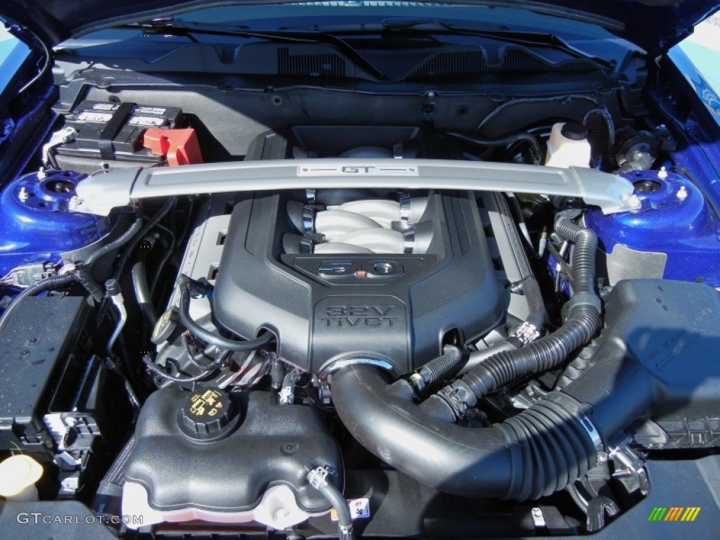 2014 Ford Mustang GT Premium Coupe 5.0 Liter DOHC 32-Valve Ti-VCT V8 Engine Photo #77403561