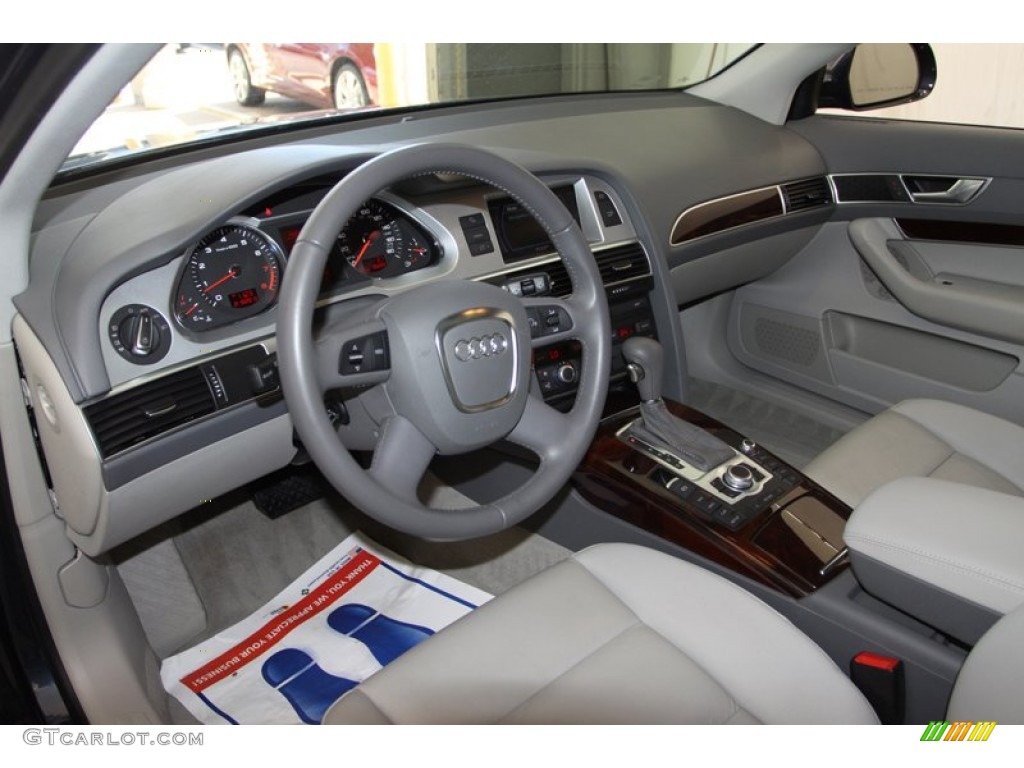 Pale Grey Interior 2009 Audi A6 3.2 Sedan Photo #77403603