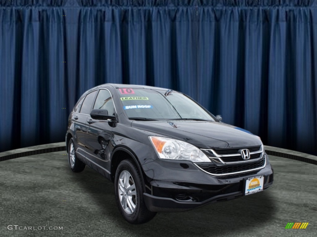 2010 CR-V EX-L AWD - Crystal Black Pearl / Black photo #1