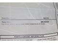  2009 A6 3.2 Sedan Window Sticker