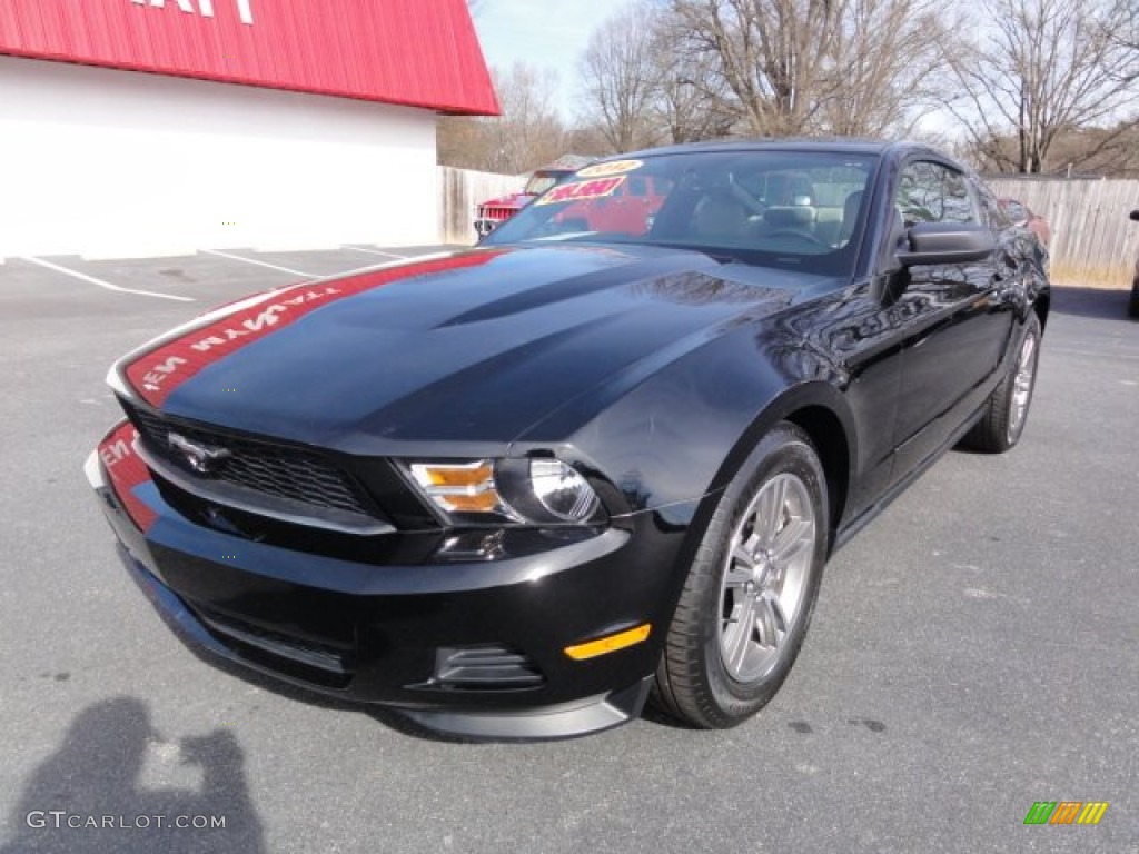 Black 2012 Ford Mustang V6 Premium Coupe Exterior Photo #77404208