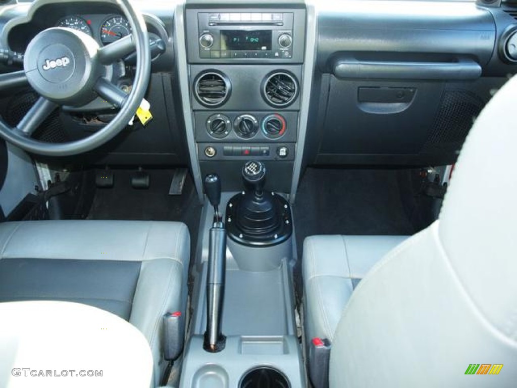 2008 Jeep Wrangler X 4x4 Dark Slate Gray/Medium Slate Gray Dashboard Photo #77404509
