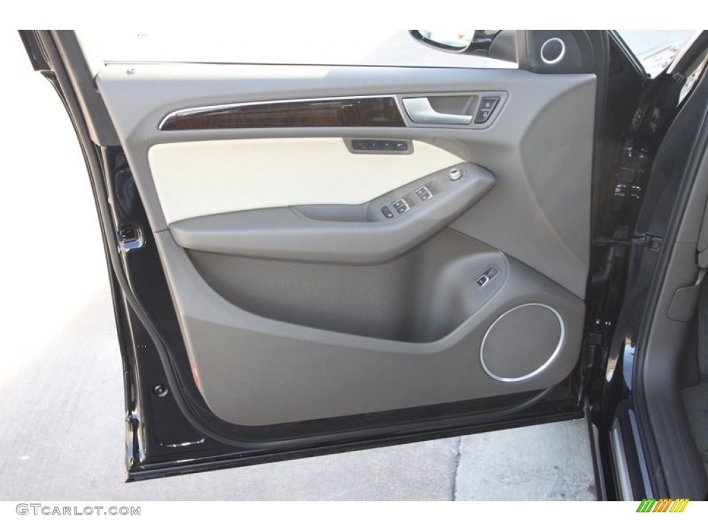 2013 Audi Q5 3.0 TFSI quattro Pistachio Beige Door Panel Photo #77404537
