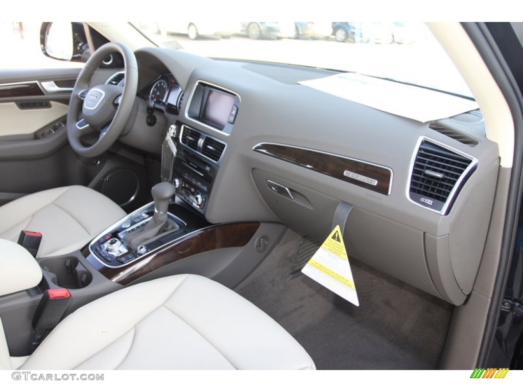 2013 Audi Q5 3.0 TFSI quattro Pistachio Beige Dashboard Photo #77404896