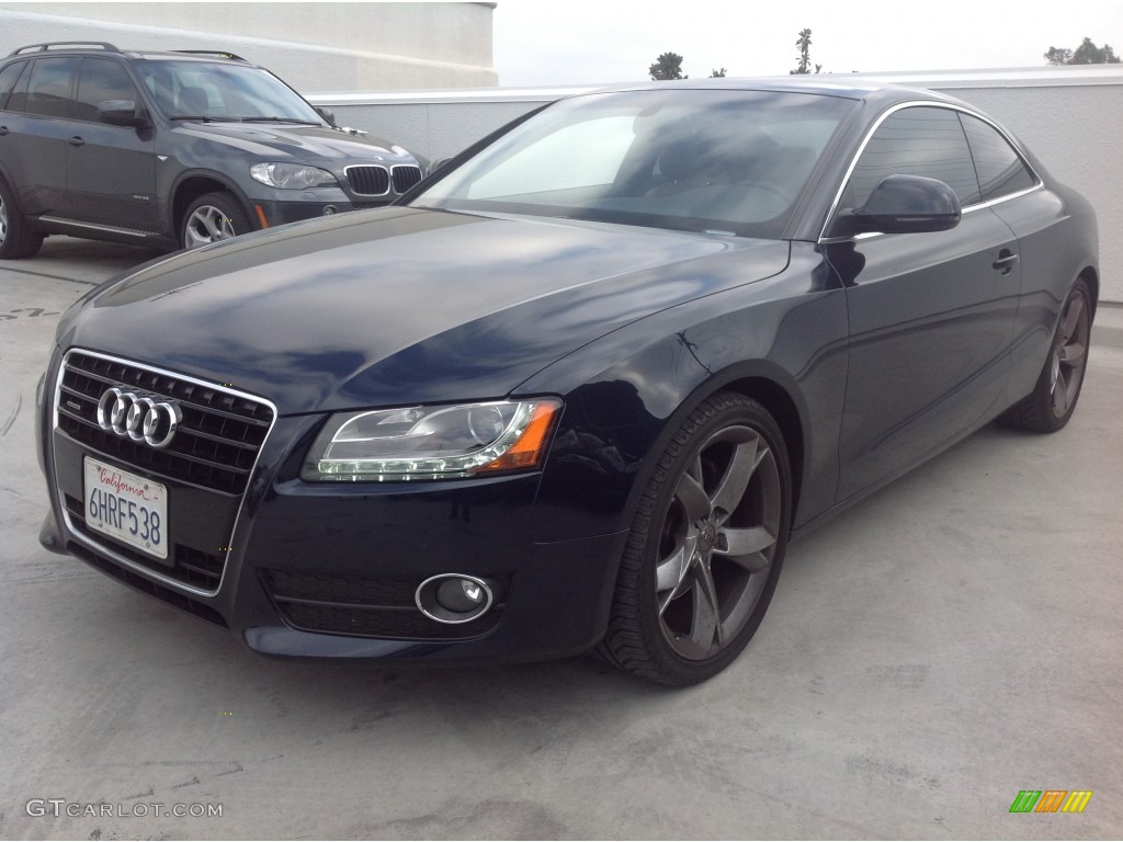 2009 A5 3.2 quattro Coupe - Deep Sea Blue Pearl / Cinnamon Brown photo #3