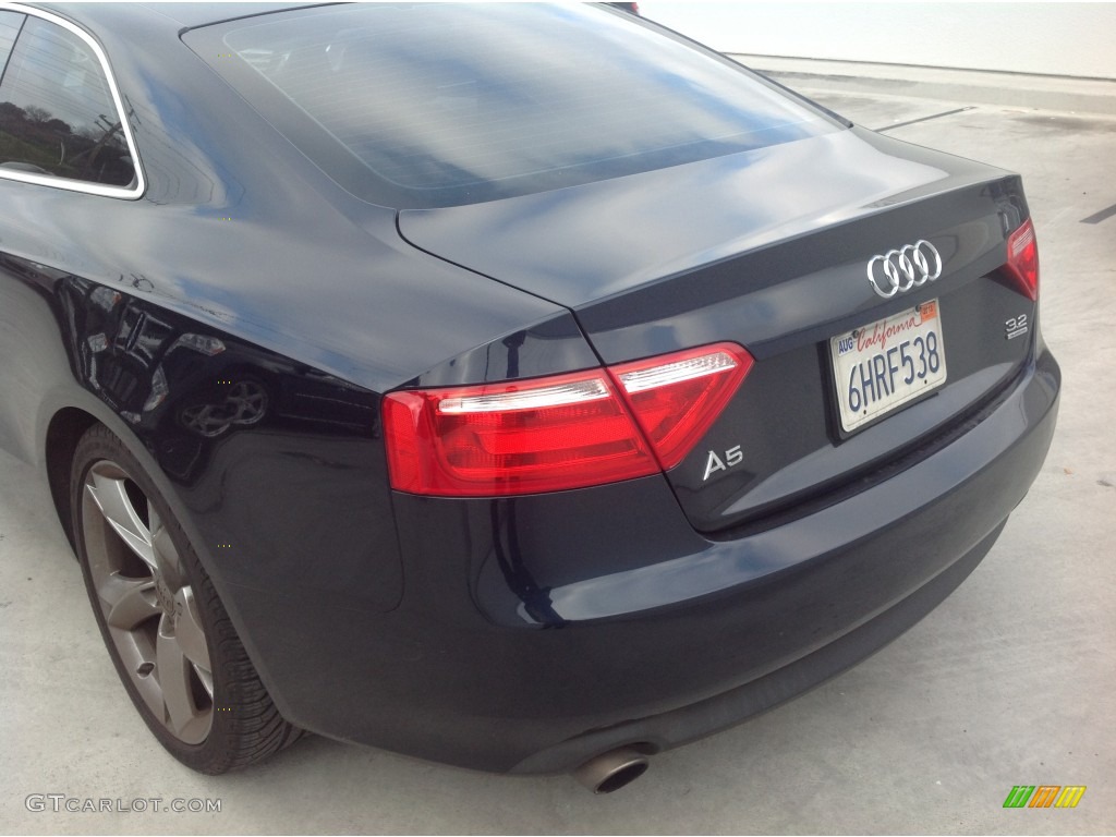 2009 A5 3.2 quattro Coupe - Deep Sea Blue Pearl / Cinnamon Brown photo #5