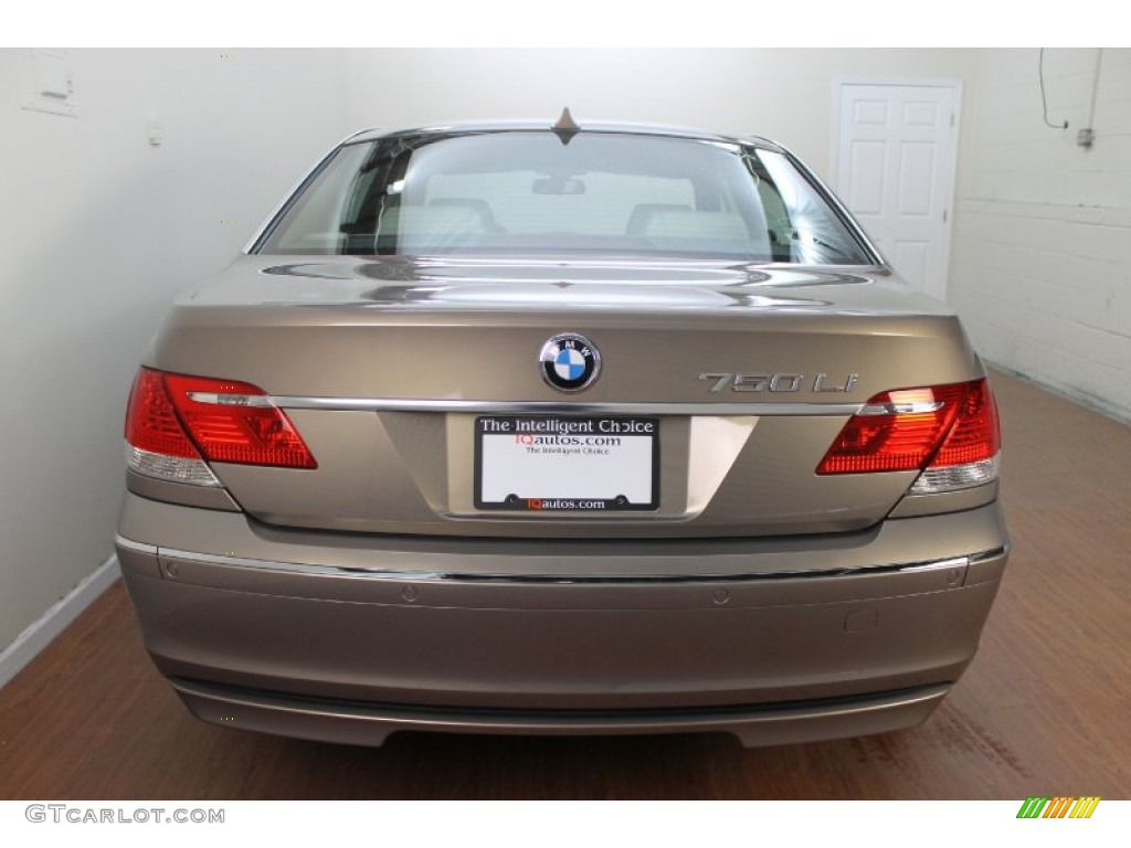 2007 7 Series 750Li Sedan - Kalahari Beige Metallic / Cream Beige photo #6