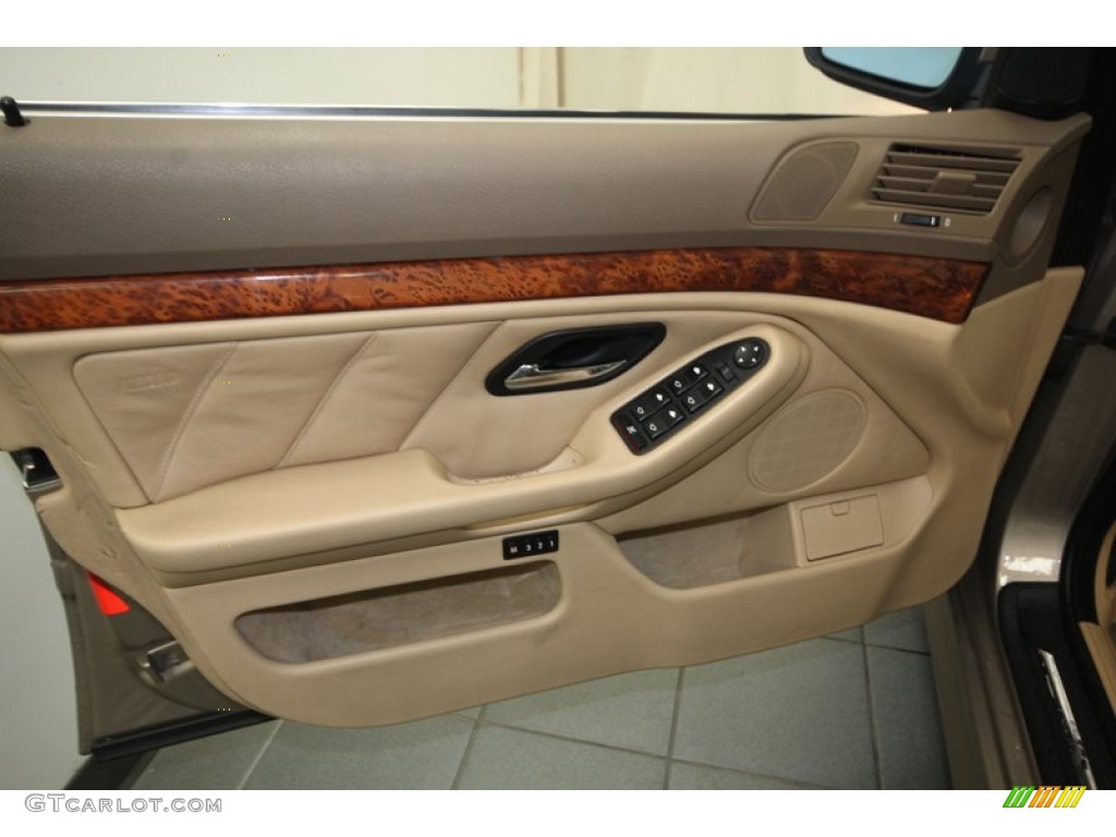 2000 BMW 5 Series 528i Sedan Sand Door Panel Photo #77406859