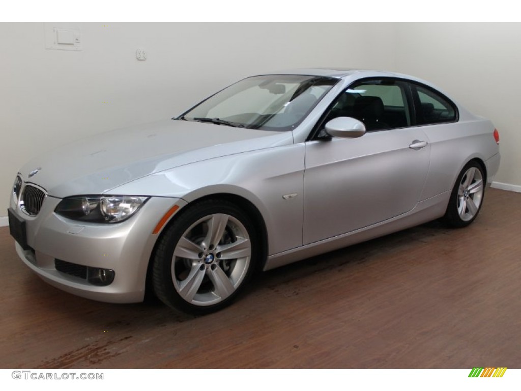 2009 3 Series 335i Coupe - Titanium Silver Metallic / Black photo #1