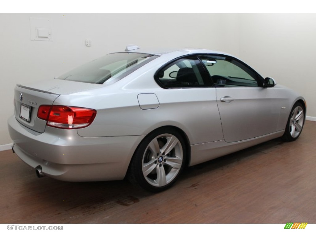 2009 3 Series 335i Coupe - Titanium Silver Metallic / Black photo #3