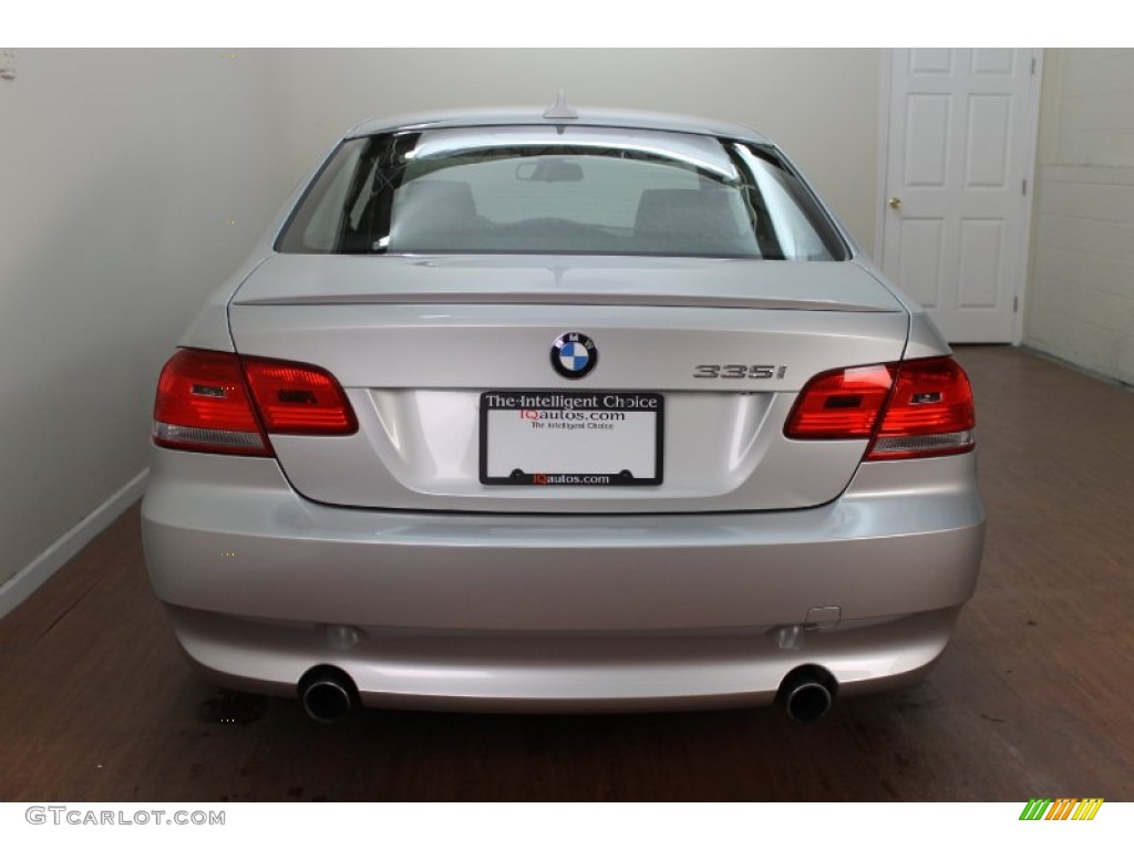 2009 3 Series 335i Coupe - Titanium Silver Metallic / Black photo #8