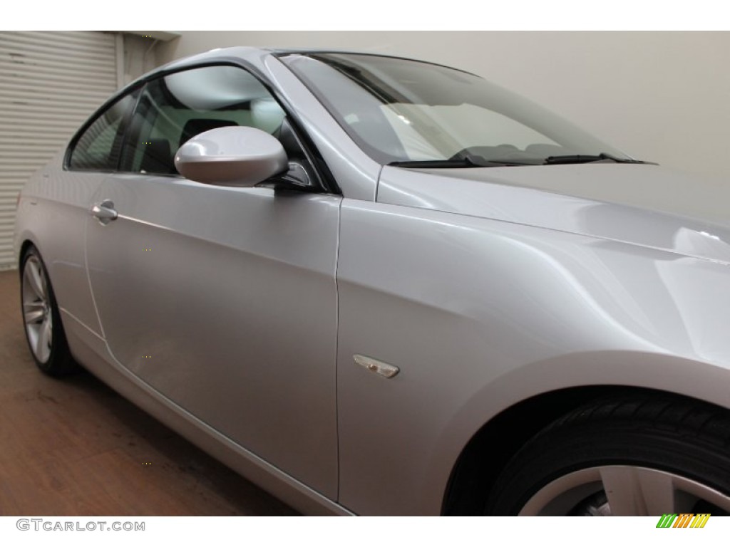 2009 3 Series 335i Coupe - Titanium Silver Metallic / Black photo #9