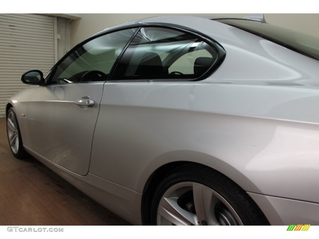 2009 3 Series 335i Coupe - Titanium Silver Metallic / Black photo #11