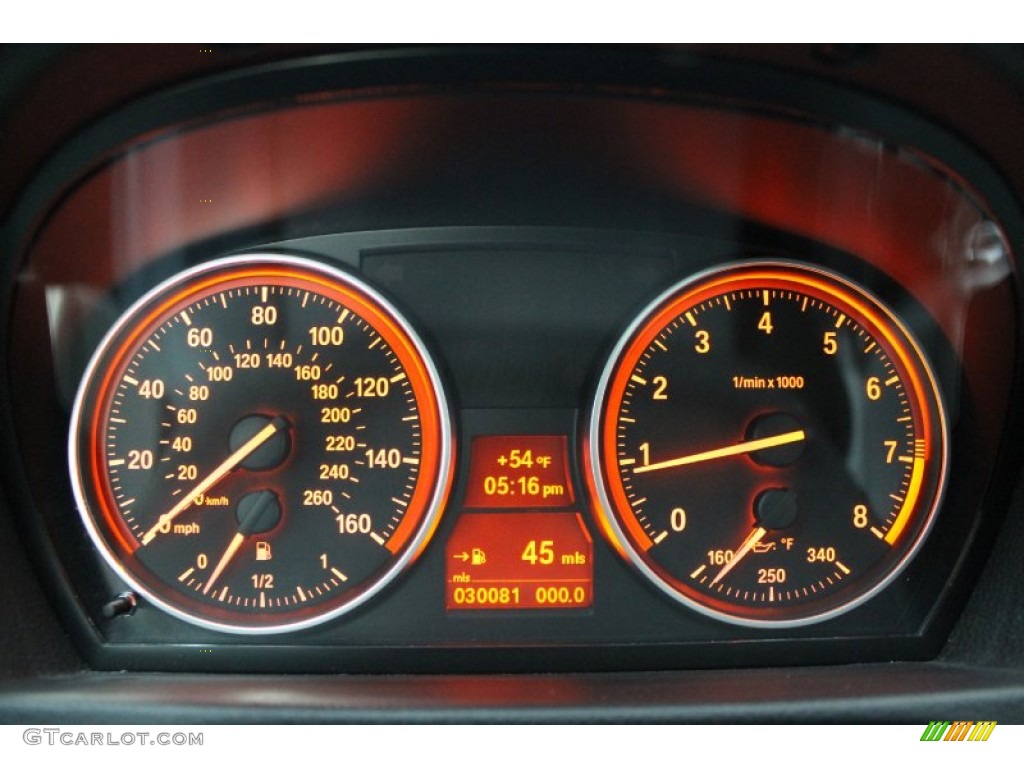 2009 BMW 3 Series 335i Coupe Gauges Photo #77407603