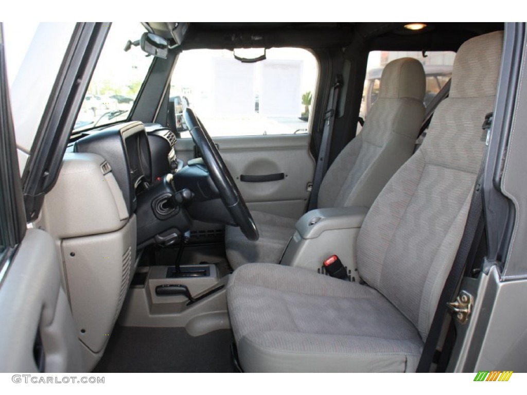 Khaki Interior 2005 Jeep Wrangler Rubicon 4x4 Photo #77407725