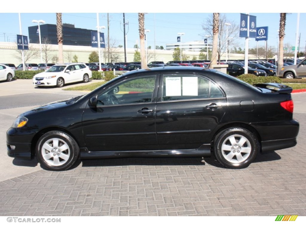 Black Sand Pearl 2006 Toyota Corolla S Exterior Photo #77408919
