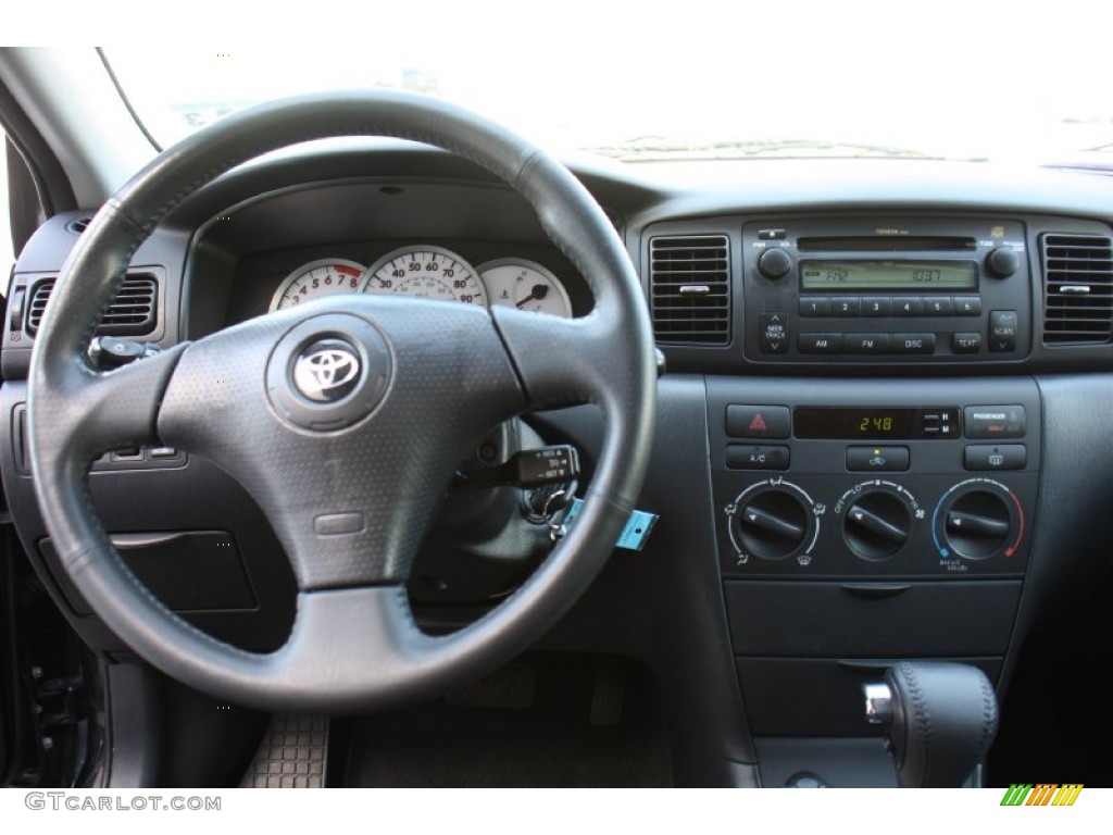 2006 Toyota Corolla S Dark Charcoal Dashboard Photo #77409231