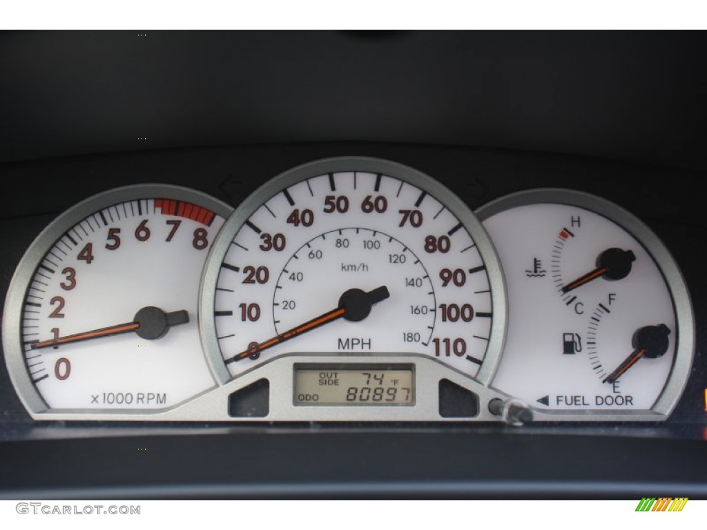 2006 Toyota Corolla S Gauges Photo #77409357