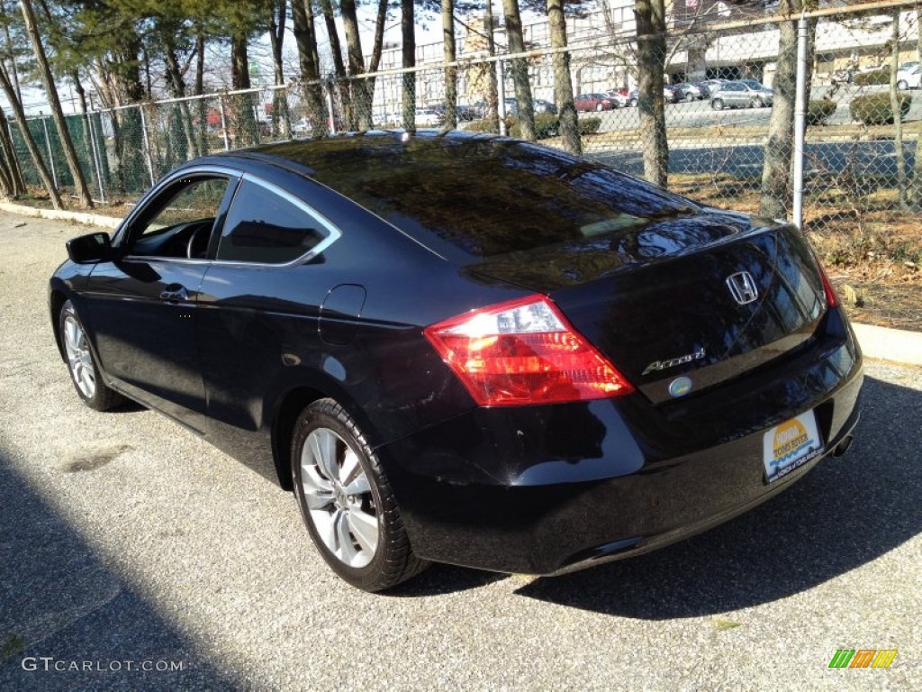 2009 Accord EX-L Coupe - Crystal Black Pearl / Black photo #5