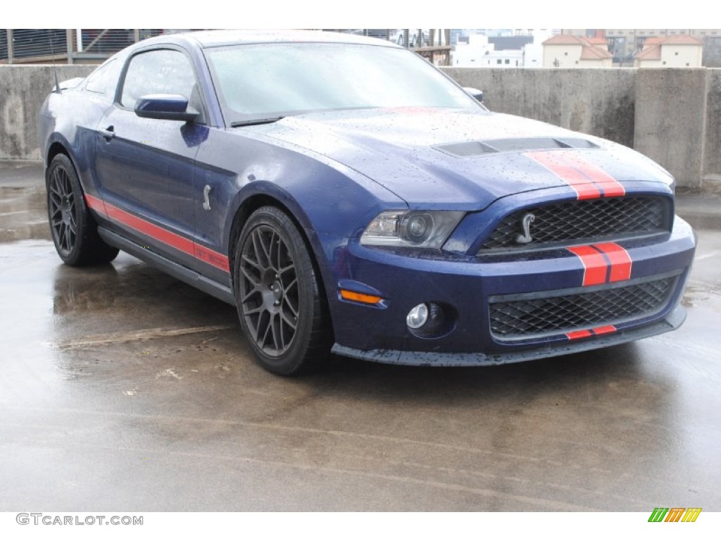2011 Mustang Shelby GT500 SVT Performance Package Coupe - Kona Blue Metallic / Charcoal Black/Red photo #1