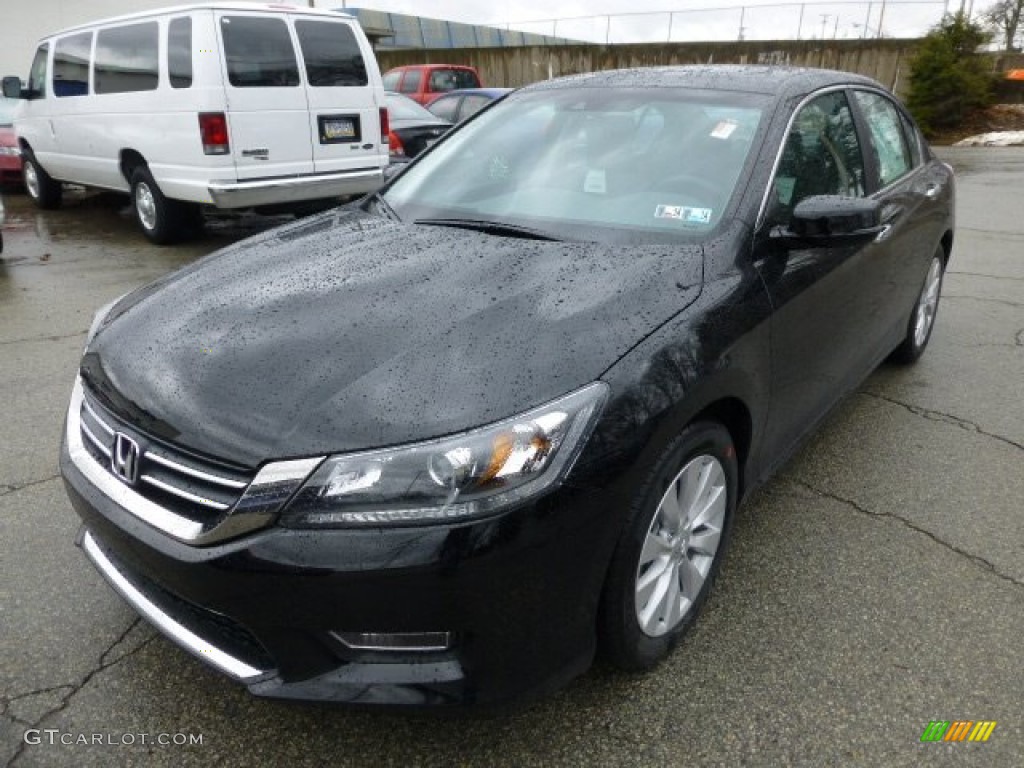 2013 Accord EX-L Sedan - Crystal Black Pearl / Black photo #8