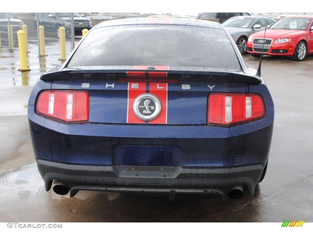 2011 Mustang Shelby GT500 SVT Performance Package Coupe - Kona Blue Metallic / Charcoal Black/Red photo #7