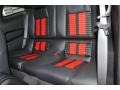 2011 Ford Mustang Charcoal Black/Red Interior Rear Seat Photo