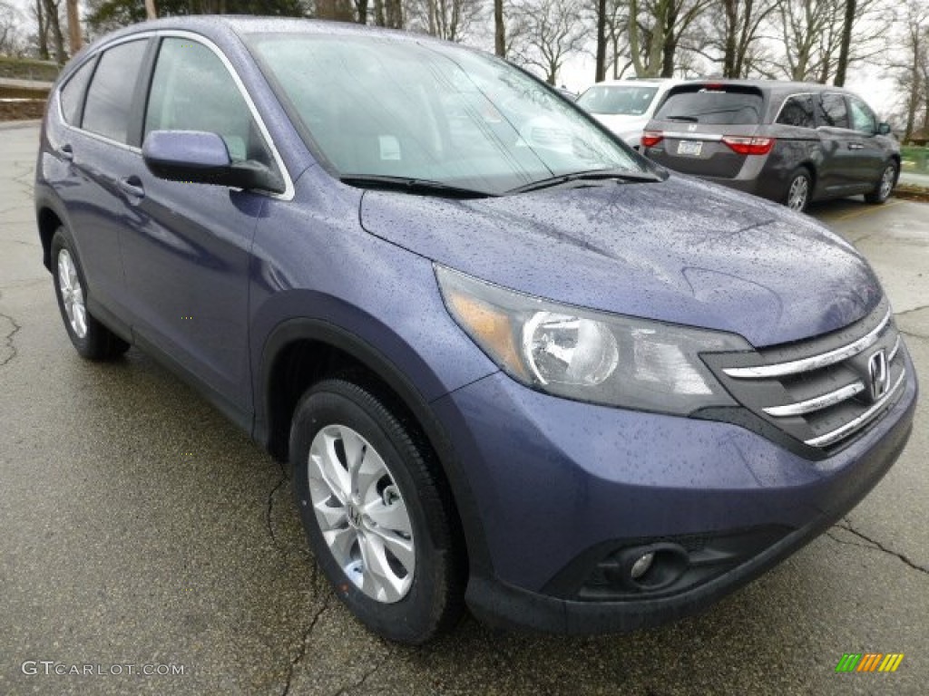 2013 CR-V EX AWD - Twilight Blue Metallic / Gray photo #6