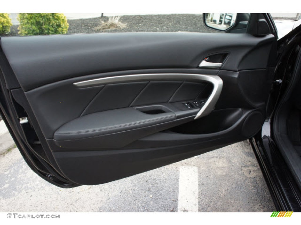 2008 Honda Accord EX Sedan Black Door Panel Photo #77411075