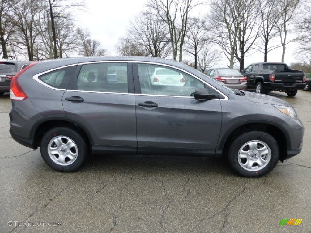 2013 CR-V LX AWD - Polished Metal Metallic / Gray photo #5