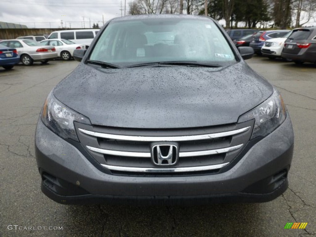 2013 CR-V LX AWD - Polished Metal Metallic / Gray photo #7