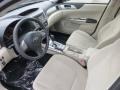 2010 Subaru Impreza Ivory Interior Prime Interior Photo
