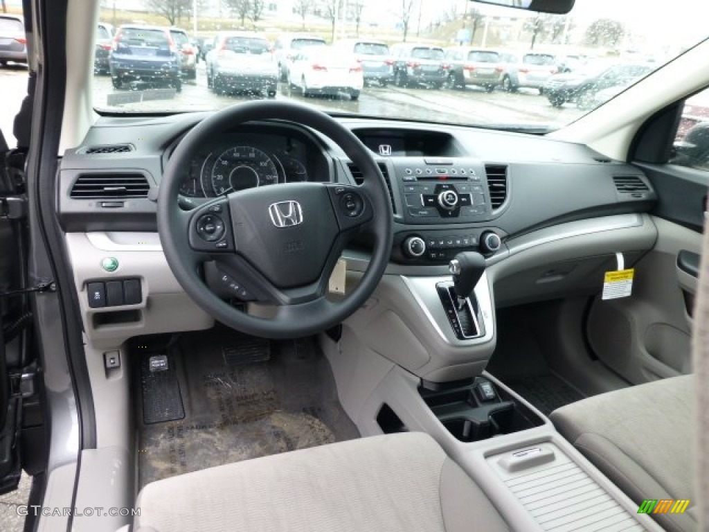 2013 CR-V LX AWD - Polished Metal Metallic / Gray photo #12