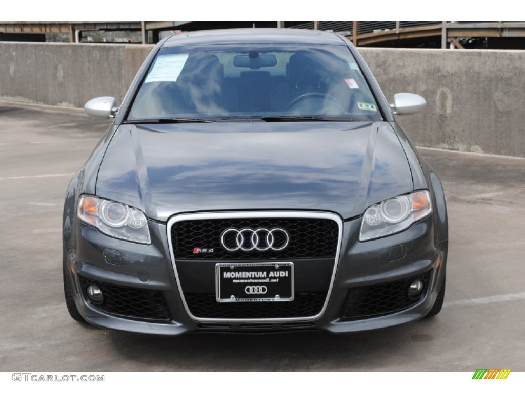2007 RS4 4.2 quattro Sedan - Daytona Grey Pearl Effect / Black photo #2